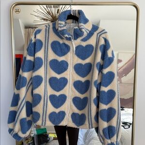 &Merci
Fleece Heat Coat
Zip front
Medium
Never worn